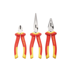 IRWIN VDE Pliers Set 3pcs. 150 mm Diagonal / 200 mm Long Nose / 175 Combination