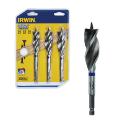 IRWIN BLUE GROOVE POWER Wood Bit Set 3pcs.