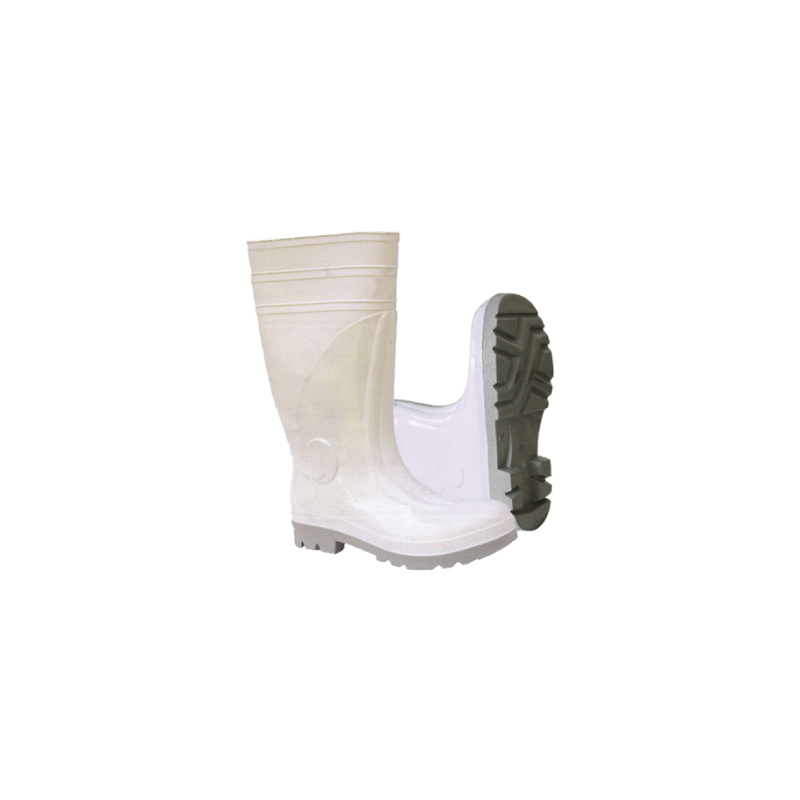 Botas em Poliéster e PVC S4 Aço SRA nº 37 Branca CHEMITOOL SAFETY