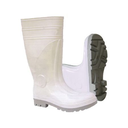 Botas em Poliéster e PVC S4 Aço SRA nº 37 Branca CHEMITOOL SAFETY