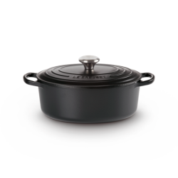 Cocotte Oval 35cm Negro Mate - Evolution