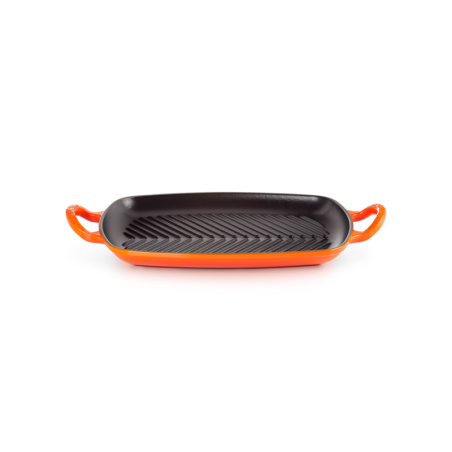 Grelha Retangular Rasa 30cm Vulcânico