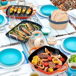 Shallow Rectangular Grill 30cm Volcanic