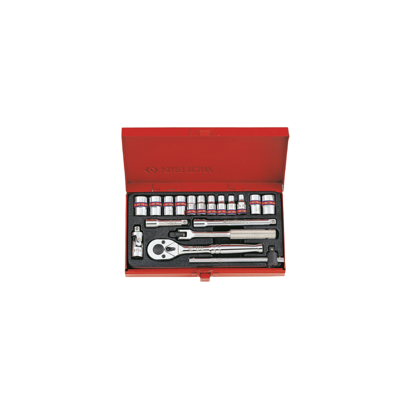 KING TONY 1/4' Socket Set Inch Size 18 (un.) 2019SR KING TONY 1/4' Socket Set Inch Size 18 (un.) 2019SR