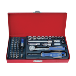 KING TONY 1/4' Socket Set Metric Size 51 (un.) 2551MR