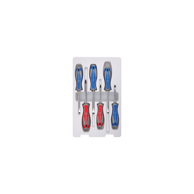 KING TONY Slotted and PHILLIPS® Screwdriver Set 31216MR - 6 (un.)