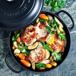 Caçarola Marmita Gourmet 26cm Preto Fosco - Signature
