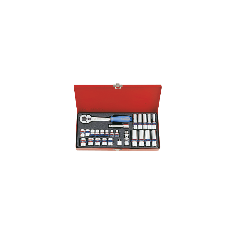 KING TONY 3/8' Socket Set 26 (un.) 3527MR