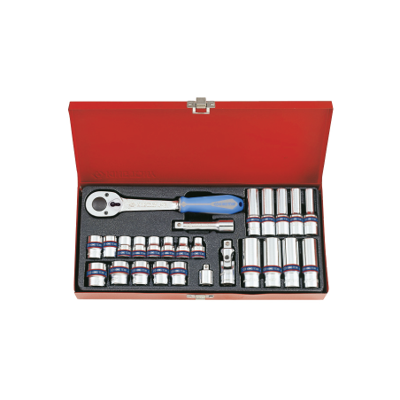 KING TONY 3/8' Socket Set 26 (un.) 3527MR