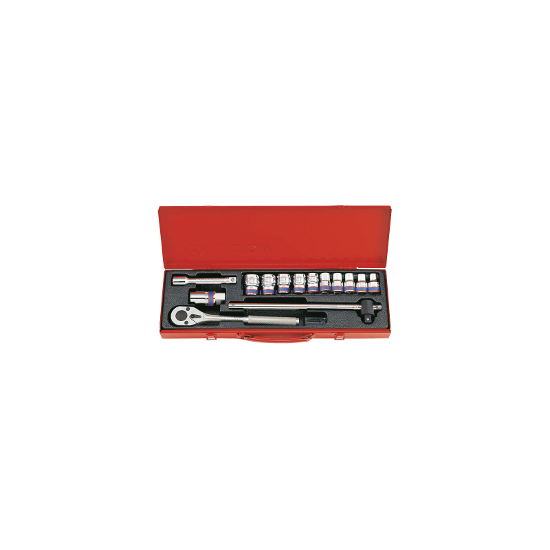 14PC 1/2" SOCKET SET METRIC 12PT CHROME 14PC 1/2" SOCKET SET METRIC 12PT CHROME