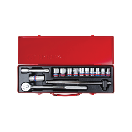 14PC 1/2" SOCKET SET SAE 12PT CHROME