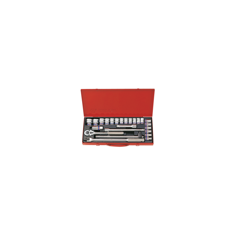 KING TONY 1/2' Socket Set 23 (un.) 4523MRV01