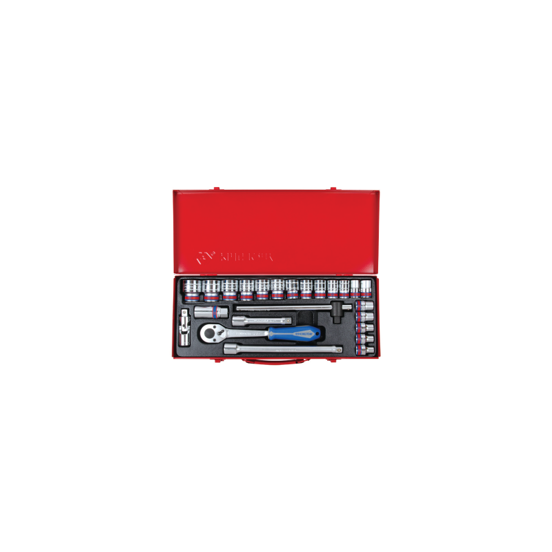 KING TONY 1/2' Socket Set with Accessories 24 (un.) 4028SR