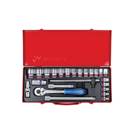 KING TONY 1/2' Socket Set with Accessories 24 (un.) 4028SR