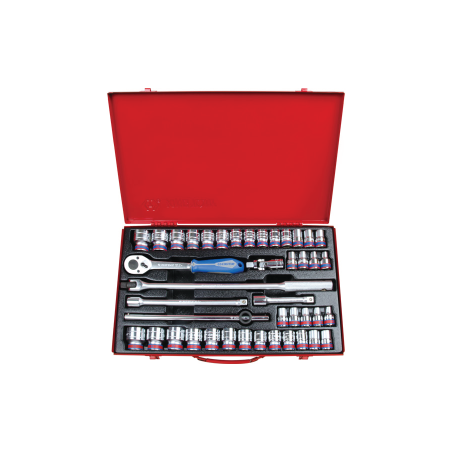 KING TONY 1/2' Socket Set with Accessories 42 (un.) 4042CR02