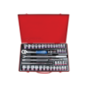 KING TONY 1/2' Socket Set with Accessories 42 (un.) 4042CR02