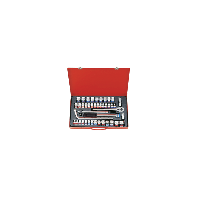 KING TONY 1/2' Socket Set with Accessories 43 (un.) 4044CR