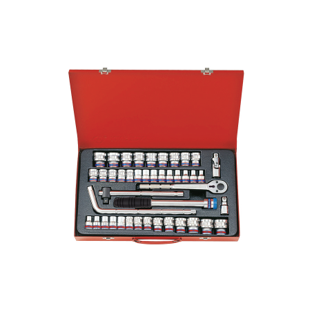 KING TONY 1/2' Socket Set with Accessories 43 (un.) 4044CR