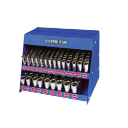 KING TONY Deep Socket Set on Shelf - 114 (un.)