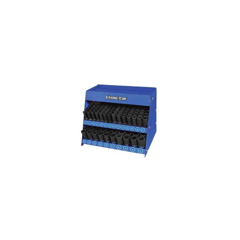 KING TONY 1/2” Hexagon Deep Impact Socket Set 166 (un.)