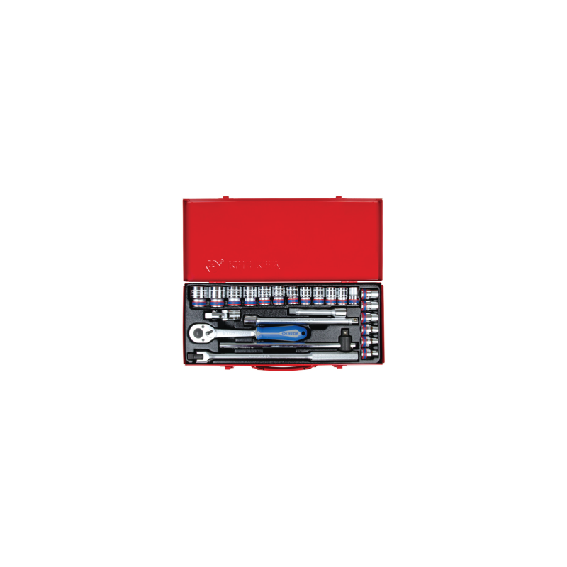 KING TONY 1/2' Socket Set 24 (un.) 4526MR03 KING TONY 1/2' Socket Set 24 (un.) 4526MR03