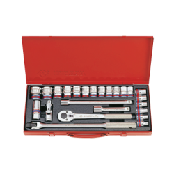 KING TONY 1/2' Socket Set with Accessories 24 (un.) 4532SR