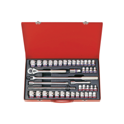 KING TONY 1/2' Socket Set with Accessories 42 (un.) 4542CR