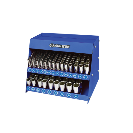 KING TONY 1/2' Deep Socket Shelf Set - 165 (un.)