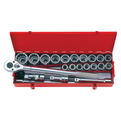 KING TONY 3/4' Socket Set with Accessories 23 (un.) 6023SR