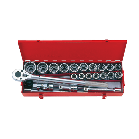 KING TONY 3/4' Socket Set with Accessories 23 (un.) 6023SR