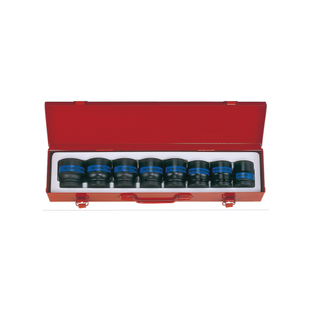 KING TONY 3/4' Impact Socket Set - Metric Size 8 (un.) 6409MP10