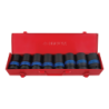 KING TONY 1' Impact Socket Set - Metric Size - 8 (un.) 8409MP
