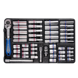 KING TONY 48 Pieces 1/4' DR. Socket Set 6PT for Tool Chest