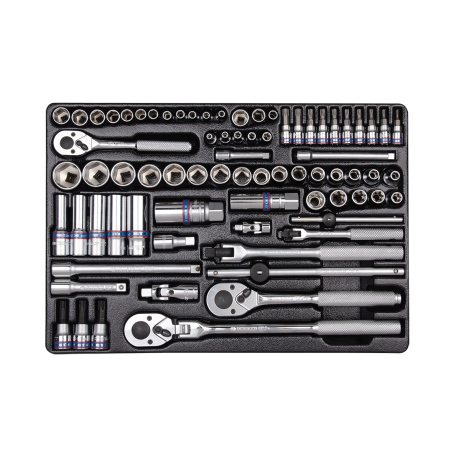 KING TONY Socket Set and Accessories for Tool Trolley 75 (un.)