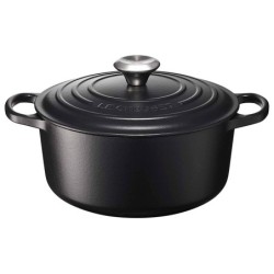 Cocotte Redonda 24cm Preto Fosco - Evolution
