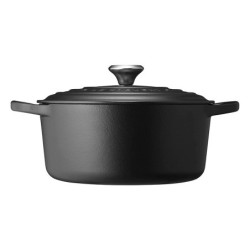Cocotte Redonda 24cm Preto Fosco - Evolution