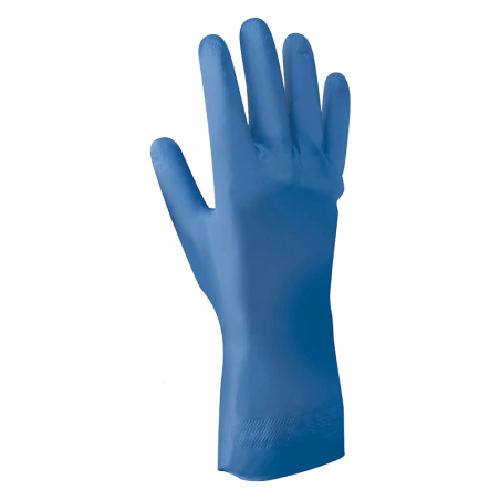 Luva Química Nitrilo Flocada 305 mm 707FL SHOWA Tamanho XXL