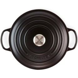 Cocotte Redonda 28cm Preto Fosco - Evolution