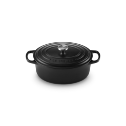 Cocotte Oval 29cm Negro Mate - Evolution