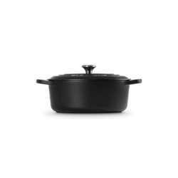 Cocotte Oval 29cm Negro Mate - Evolution