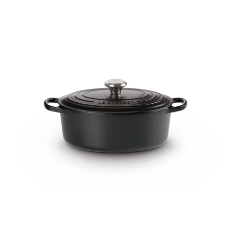 Cocotte Oval 31cm Negro Mate - Evolution