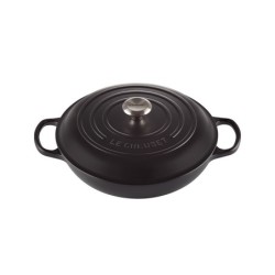 Caçarola Baixa 30cm Preto Fosco - Evolution