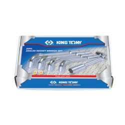 KING TONY 8 (un.) Angled Socket Wrench Set 1926MR