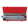 KING TONY 3/4' Hexagonal Socket Wrench Set with Accessories - 16 (un.)