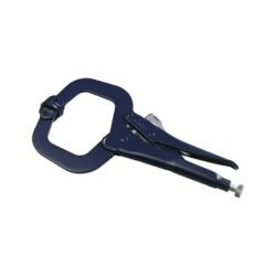 C-clamp with movable pressure pads for t
