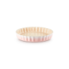 Stoneware Fluted Flan Dish 28cm Shell Pink - Heritage