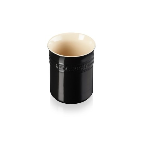 Stoneware Small Utensil Jar Black Onyx - Classic