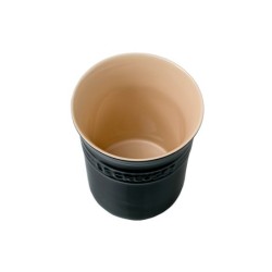 Stoneware Small Utensil Jar Black Onyx - Classic
