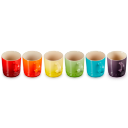 SET 6 TAZAS ARCOIRIS 350 ML (PAL,FLA, SO