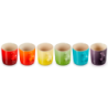 SET 6 TAZAS ARCOIRIS 350 ML (PAL,FLA, SO
